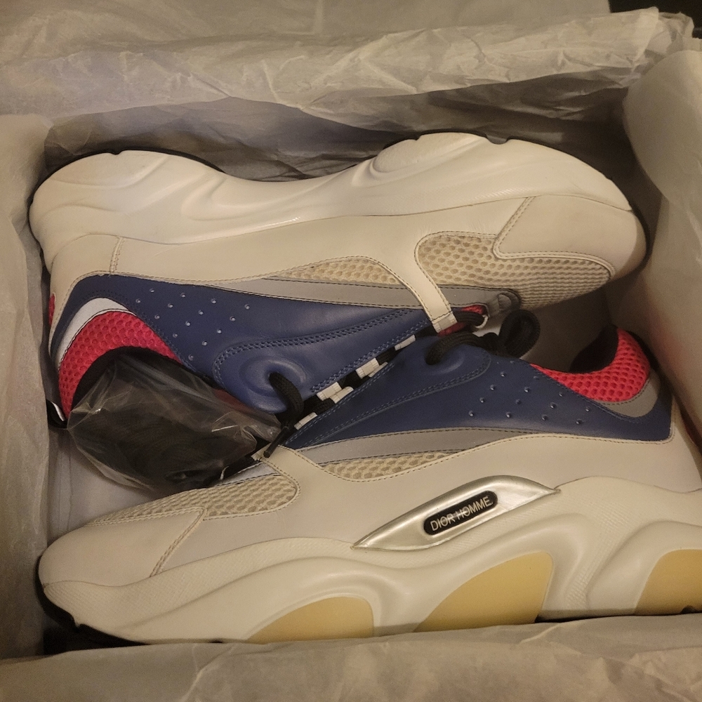 Dior Homme Pink and Blue Sneakers. Mens size 10.5 / 44